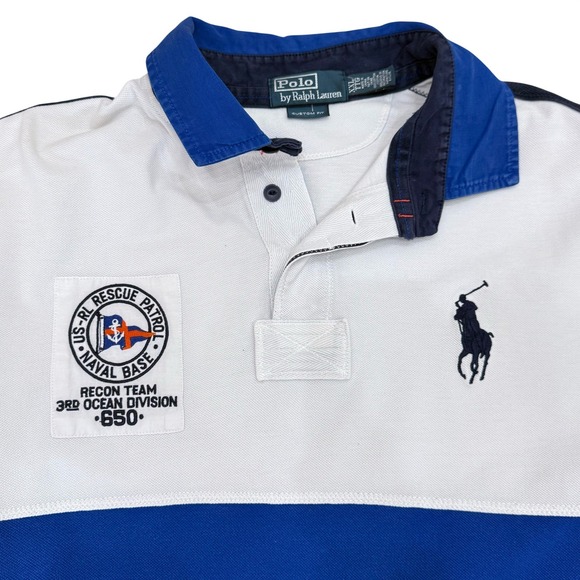 Polo Ralph Lauren Custom Fit Polo Shirt US RL Rescue Patrol Men's XXL - Picture 1 of 7
